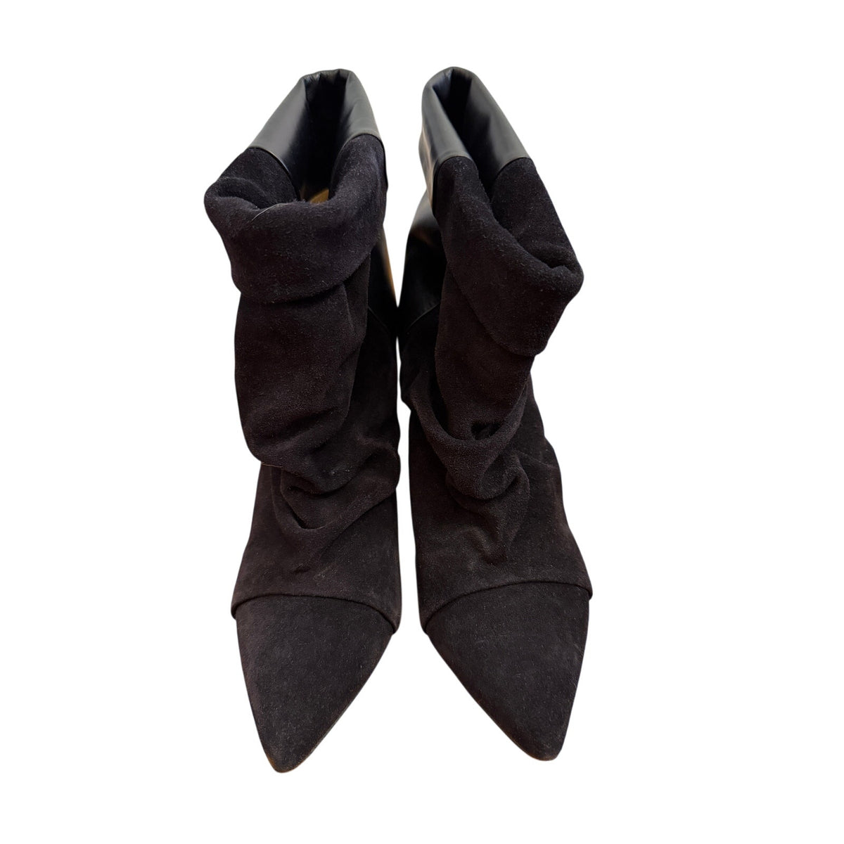Isabel Marant Andrew Boot Slouchy Suede & Leather Pointed Toe Bootie - 7.5