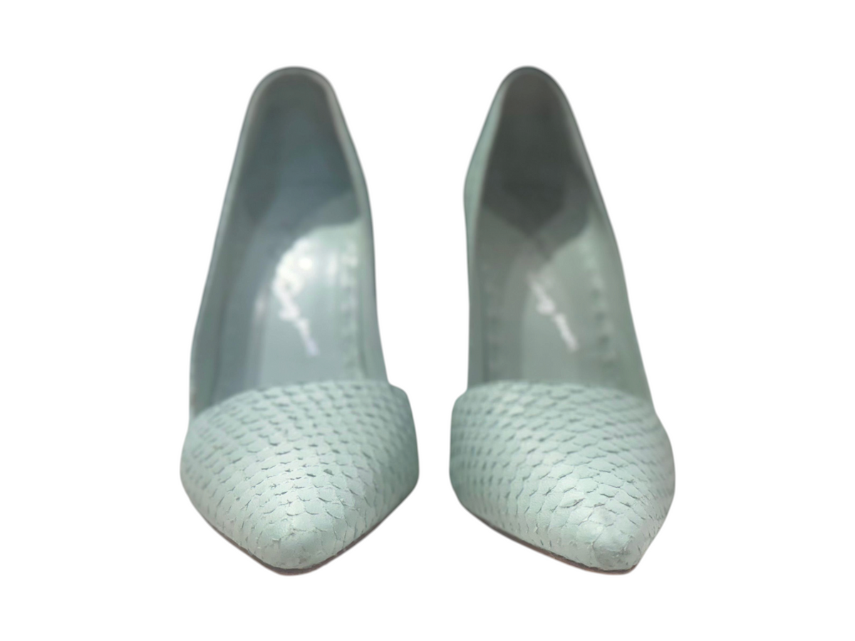 Alice + Olivia High Heel Pumps Size 40 Light Blue Leather - Size 40 (US 9) - Image 1