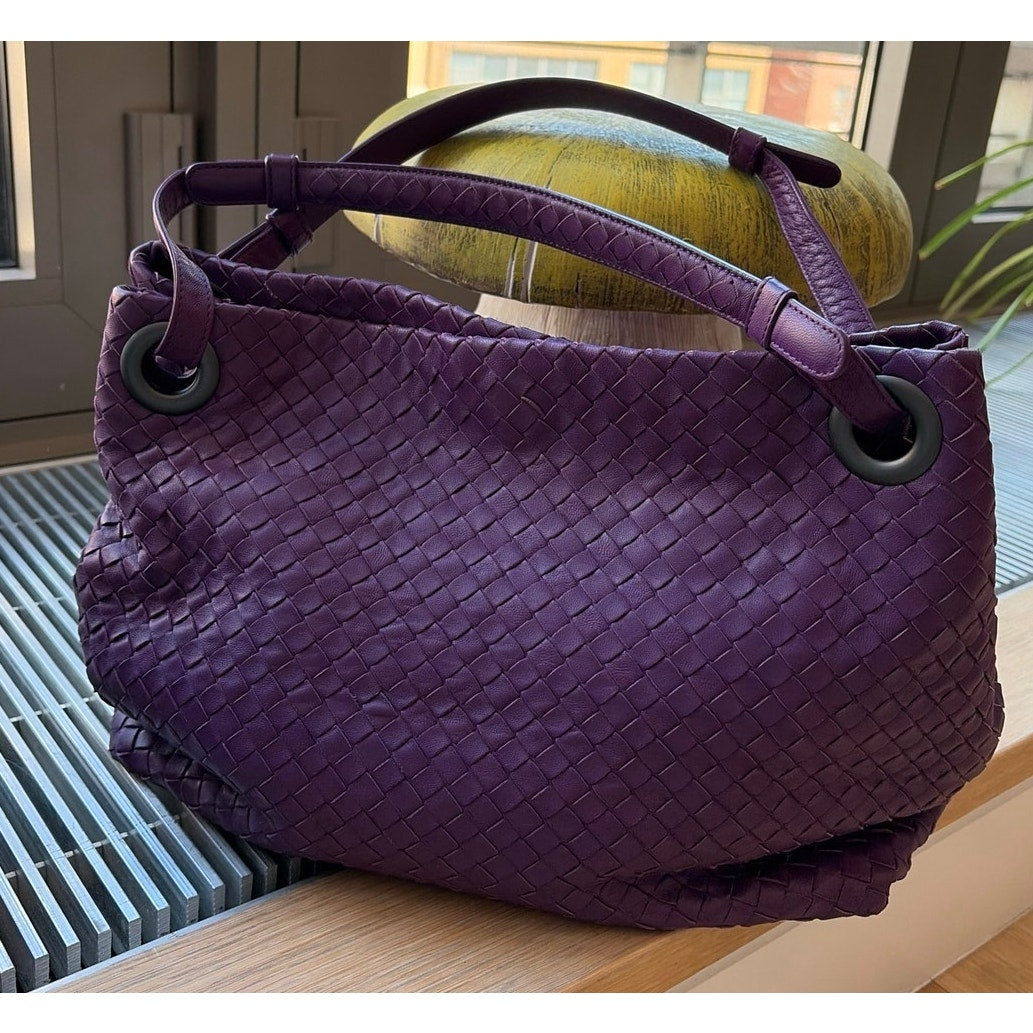 Bottega Veneta Medium Garda Intrecciato Tote Violet