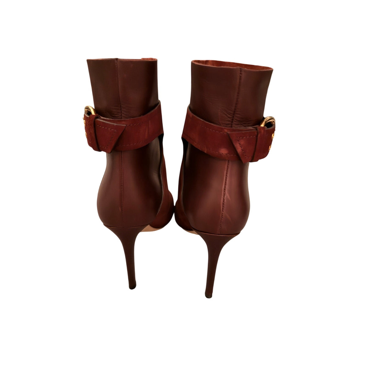 Jimmy Choo Burgundy Suede Pointed Toe Ankle Boots Size 41 / US 10.5