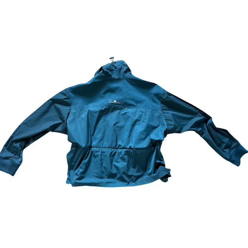 adidas by Stella McCartney Teal Cinched Windbreaker Jacket Size L