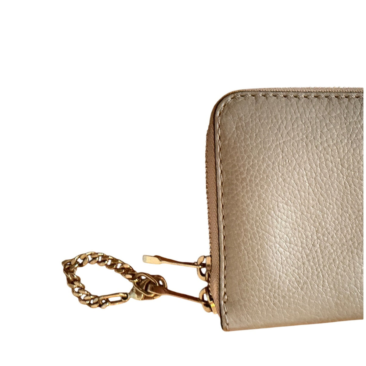 Chloé Cashmere Grey Alphabet Long Zip Wallet