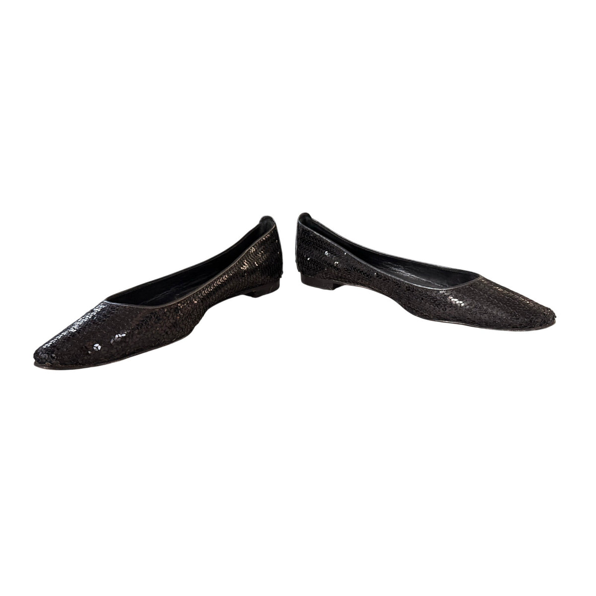 Manolo Blahnik Black Pointed-Toe Flats EU 41 (US 10.5)