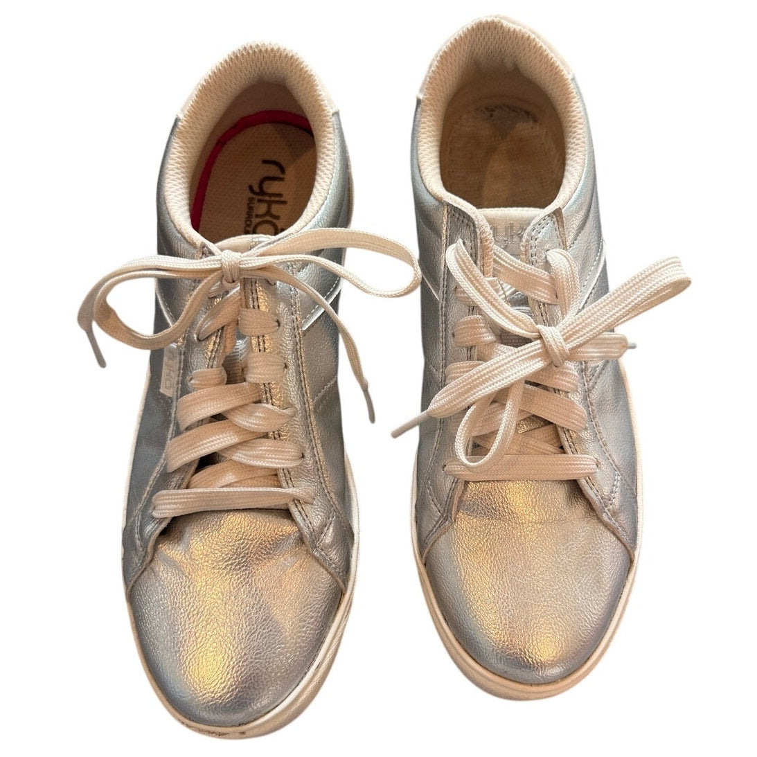 Ryka Metallic Silver Viv Classic Sneakers Size 8