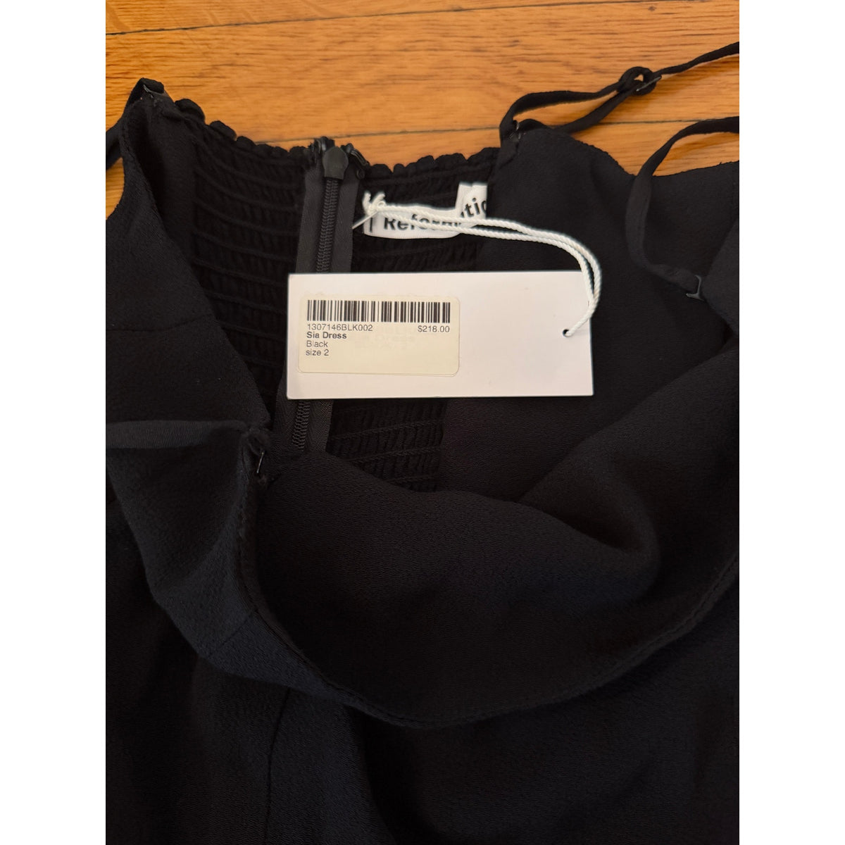 Reformation Sia Black NWT Dress Size 2