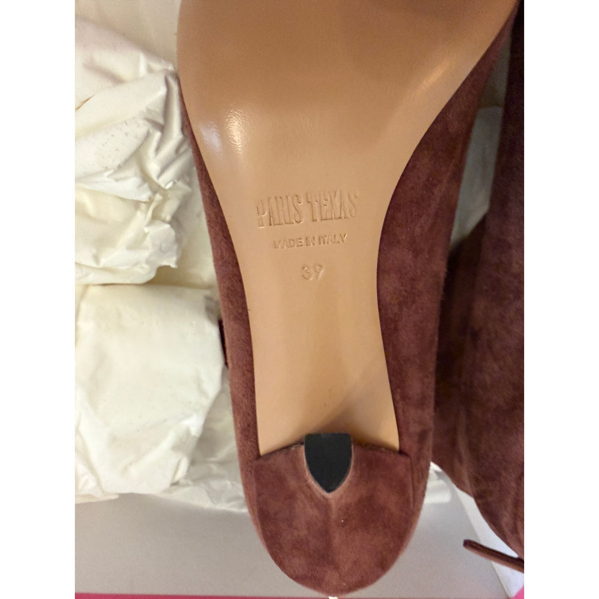 Paris Texas Mogano Jessica Ankle Boot 75 Suede Boots EU 39