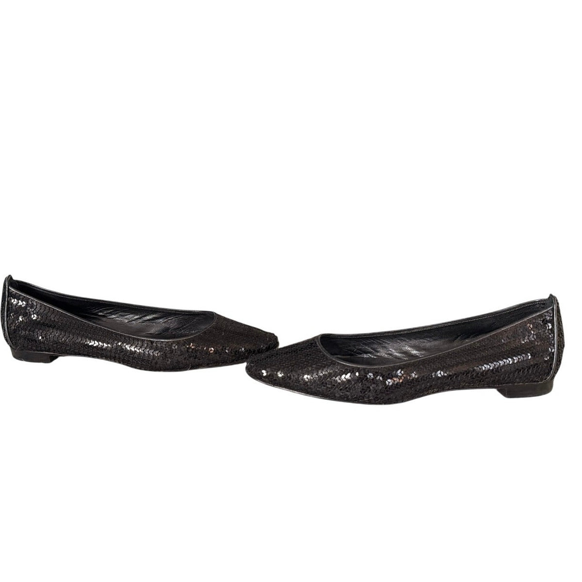 Manolo Blahnik Black Pointed-Toe Flats EU 41 (US 10.5)