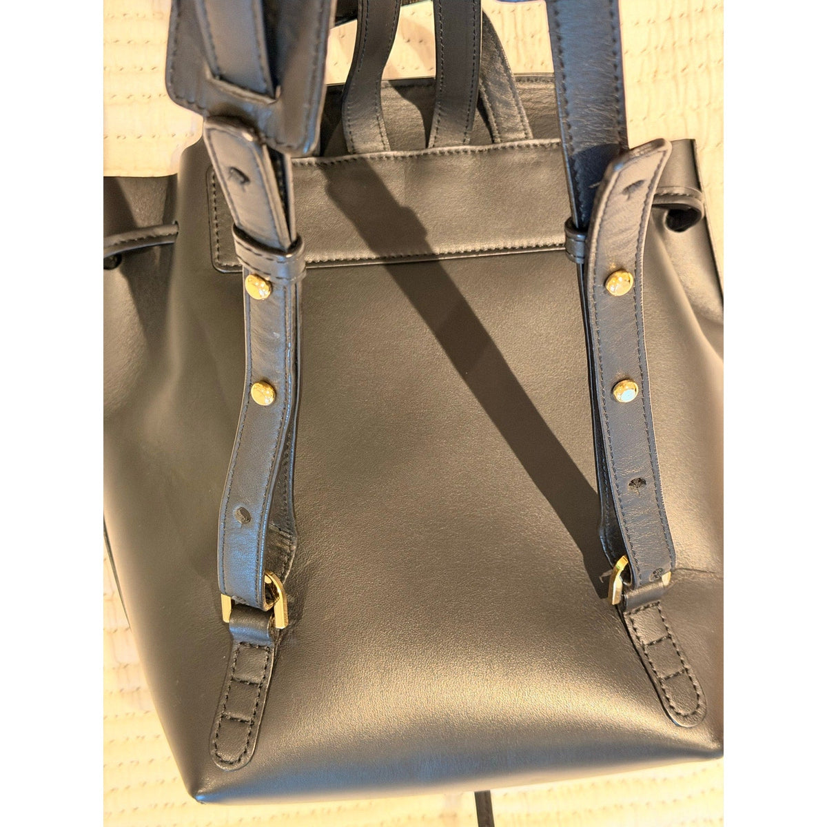 Mansur Gavriel Mini Backpack Black Italian Leather