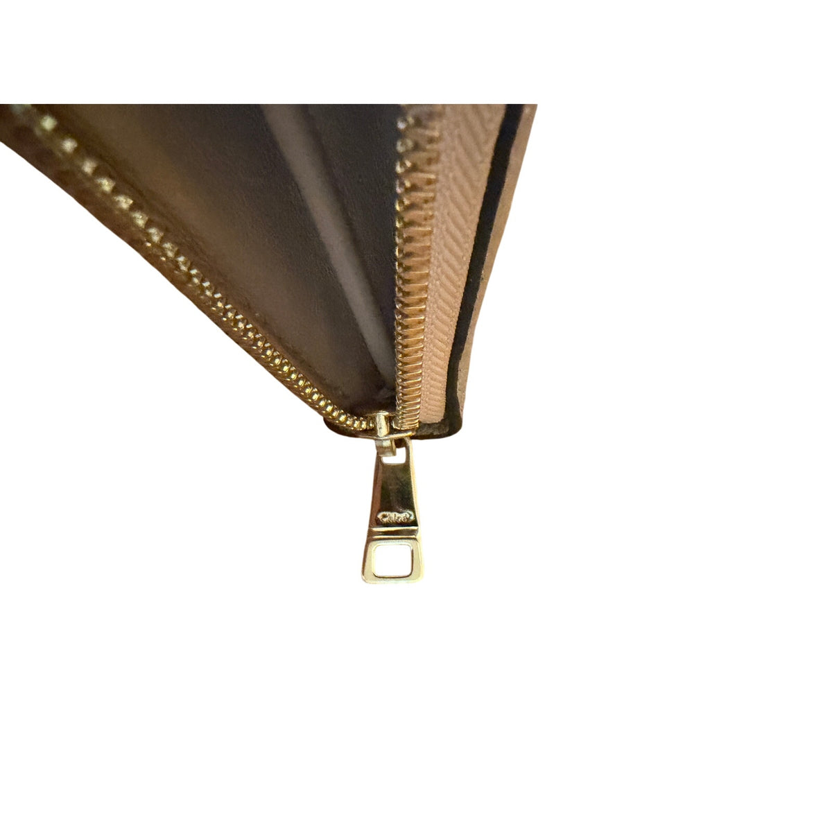 Chloé Cashmere Grey Alphabet Long Zip Wallet