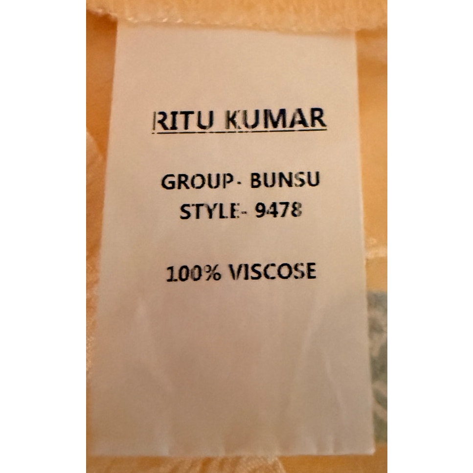 Ritu Kumar Ivory Blouse Size S